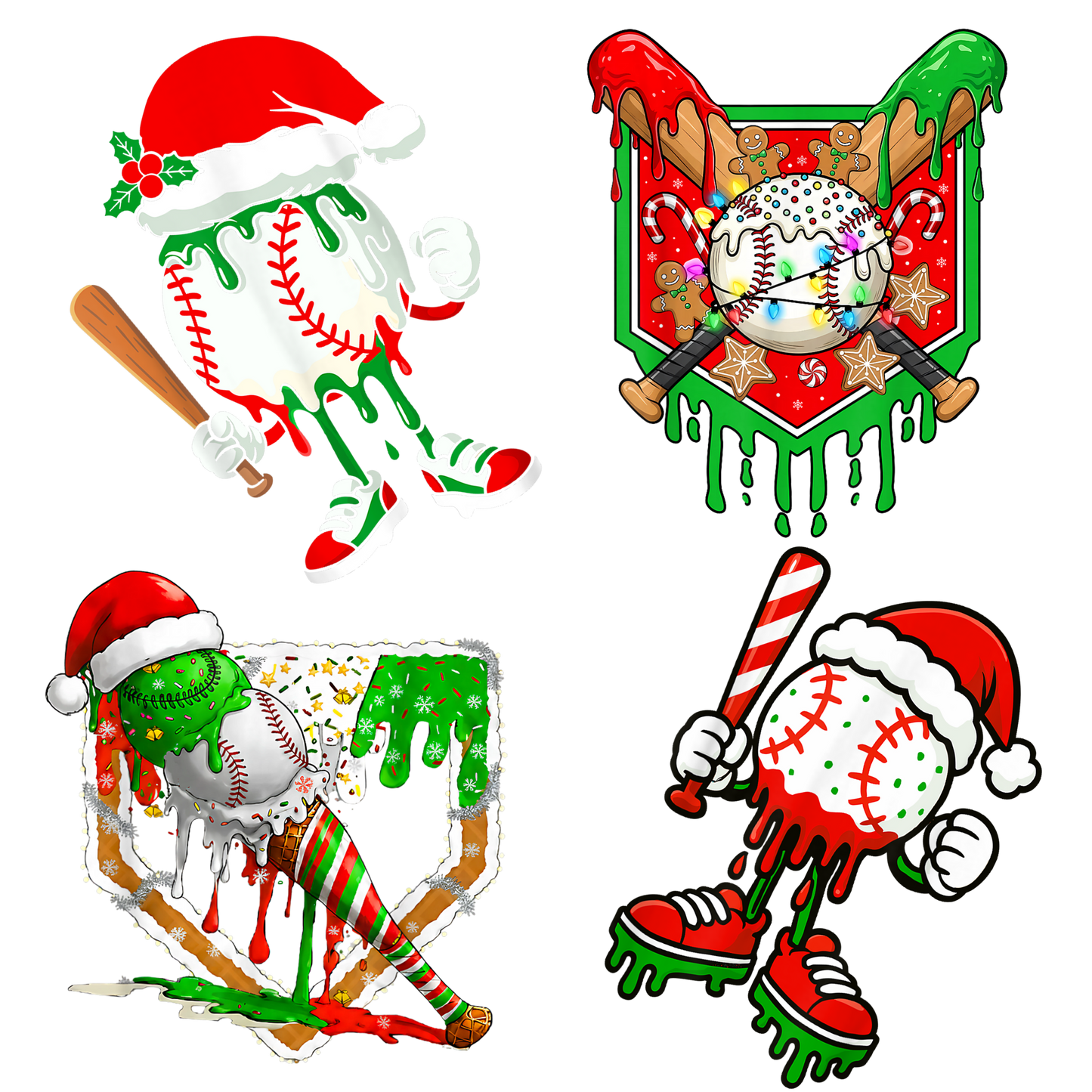 Baseball Drip Wrapping paper