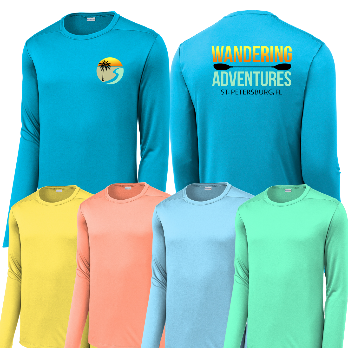 WANDERING ADVENTURES DRIFIT LONG SLEVEE - SPORT-TEK® POSICHARGE® COMPETITOR™ TEE