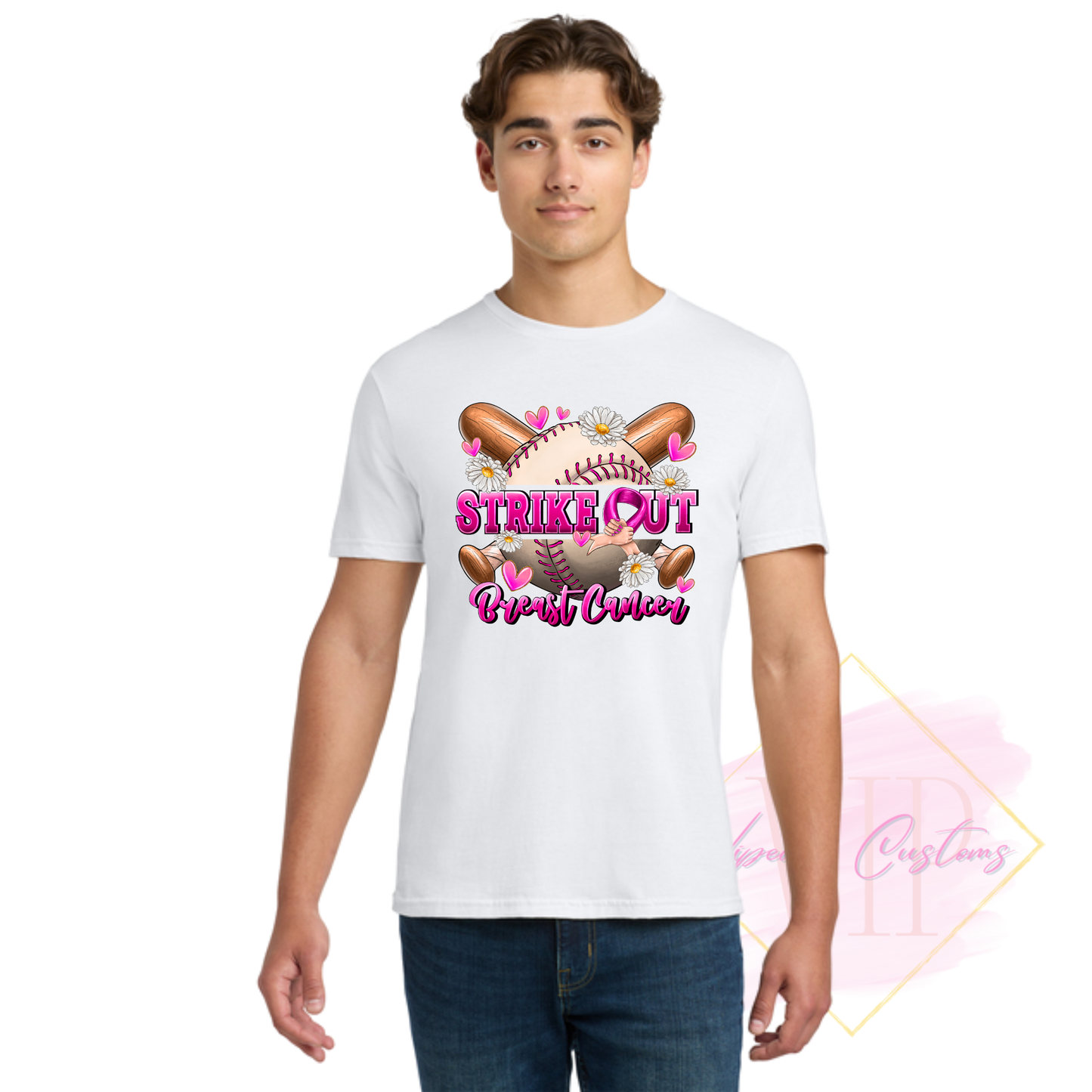 Strike Out Beast Cancer-Cancer Awareness 64000 Gildan Softstyle® T-Shirt