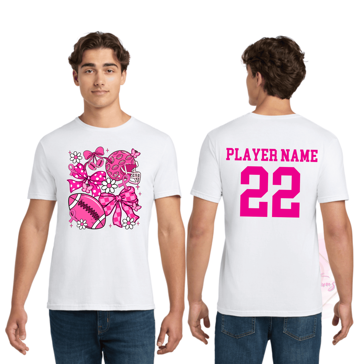 Football Cancer Breast Collage-Cancer Awareness 64000 Gildan Softstyle® T-Shirt