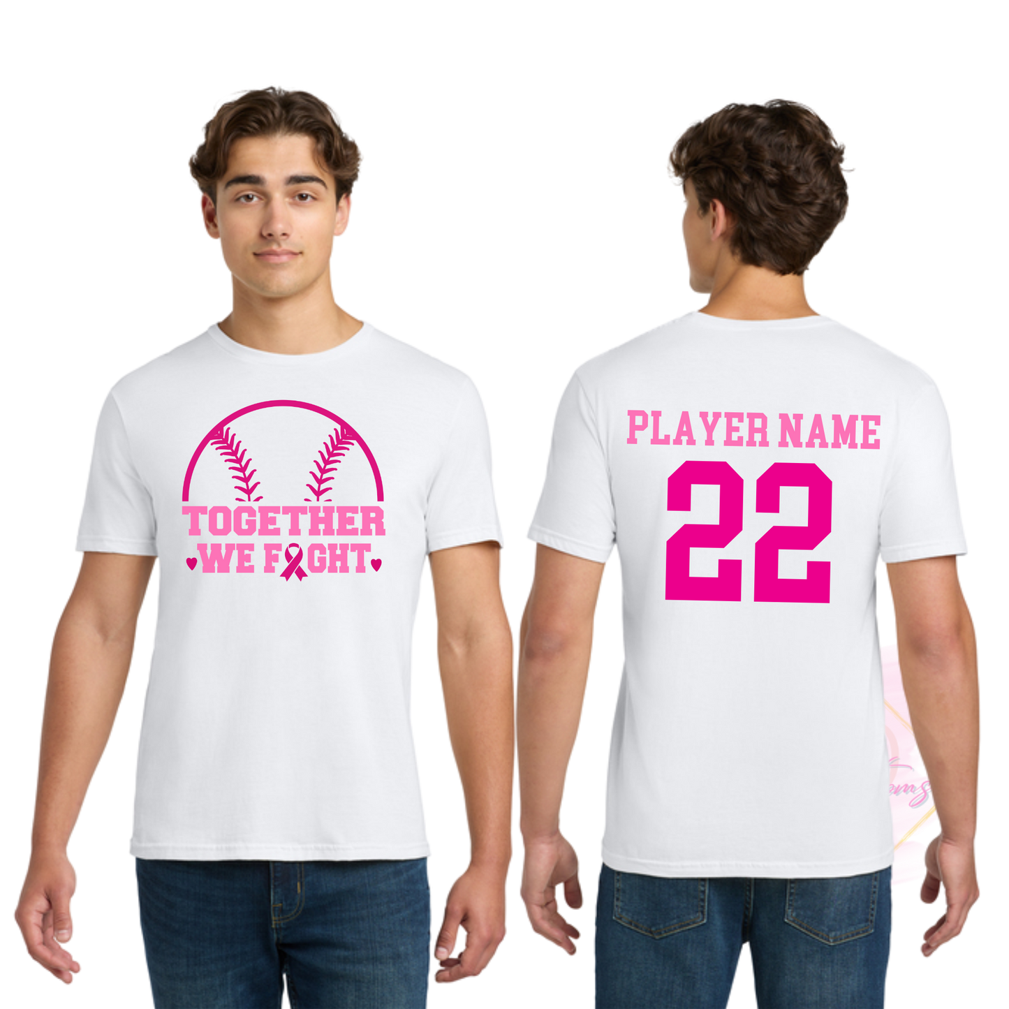 Baseball Together We Fight-Cancer Awareness 64000 Gildan Softstyle® T-Shirt