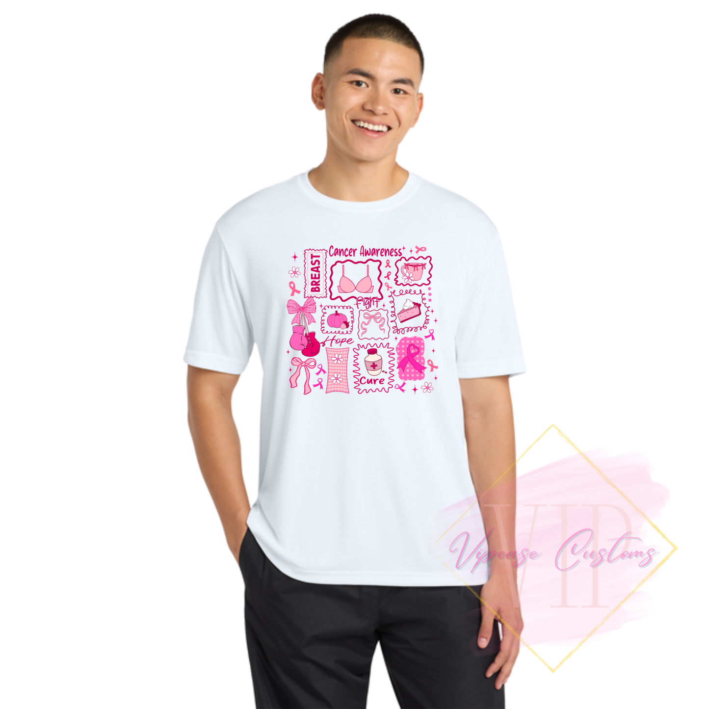 Breast Cancer Collage-Cancer Awareness ST350 Sport-Tek® PosiCharge® Competitor™ Tee