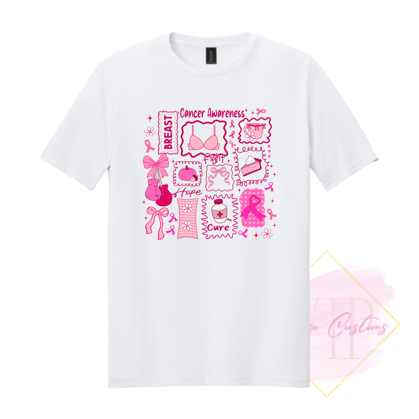 Breast Cancer Collage-Cancer Awareness 64000 Gildan Softstyle® T-Shirt