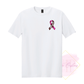 Football Ribbon-Cancer Awareness 64000 Gildan Softstyle® T-Shirt
