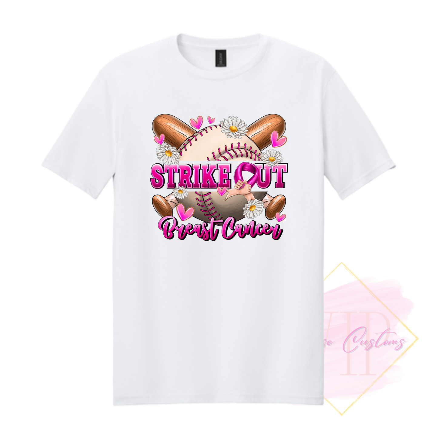 Strike Out Beast Cancer-Cancer Awareness 64000 Gildan Softstyle® T-Shirt