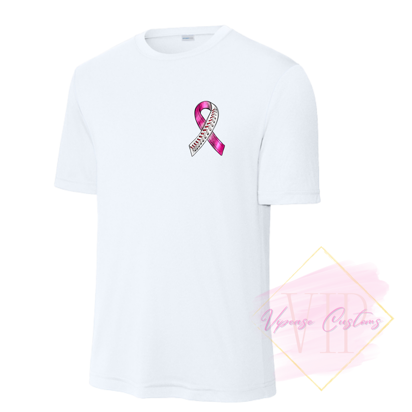Baseball Ribbon-Cancer Awareness ST350 Sport-Tek® PosiCharge® Competitor™ Tee