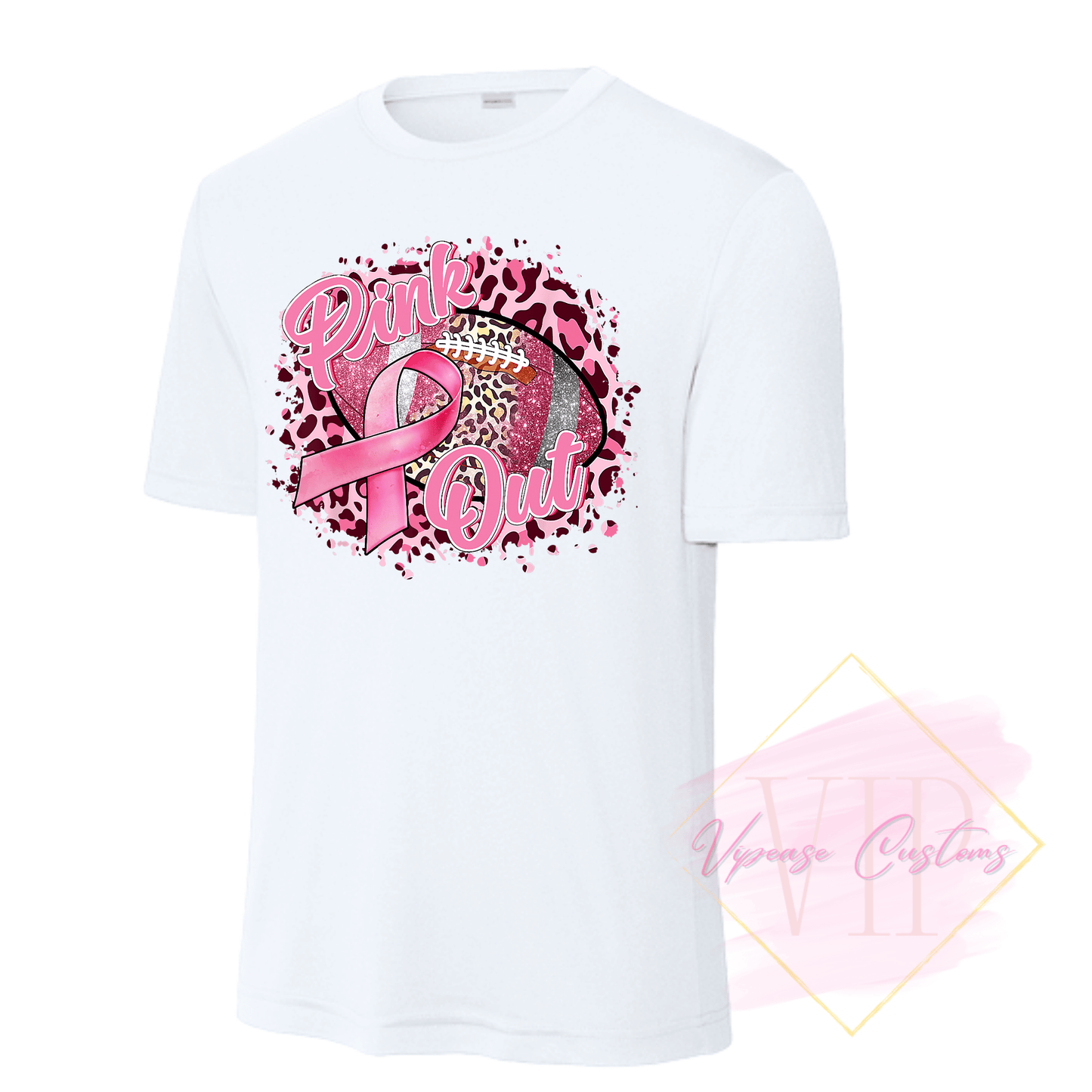 Football Pink Out-Cancer Awareness ST350 Sport-Tek® PosiCharge® Competitor™ Tee