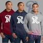 White RR Chest Logo-Gildan® - Heavy Blend™ Hooded Sweatshirt 18500