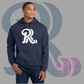 White RR Chest Logo-Gildan® - Heavy Blend™ Hooded Sweatshirt 18500