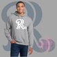 White RR Chest Logo-Gildan® - Heavy Blend™ Hooded Sweatshirt 18500