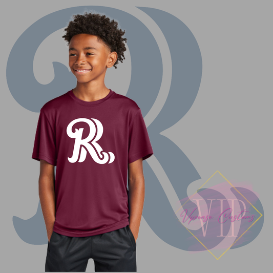 White RR Chest Logo-Sport-Tek® Youth PosiCharge® Competitor™ Tee YST350