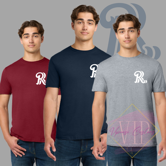 White RR Pocket Logo Gildan Softstyle® T-Shirt 64000