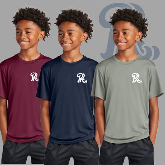 White RR Pocket Logo-Sport-Tek® Youth PosiCharge® Competitor™ Tee YST350