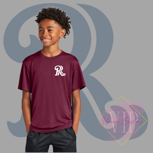 White RR Pocket Logo-Sport-Tek® Youth PosiCharge® Competitor™ Tee YST350
