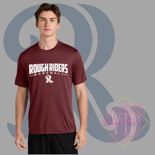 White Rough Riders logo- Sport-Tek® PosiCharge® Competitor™ Tee - ST350