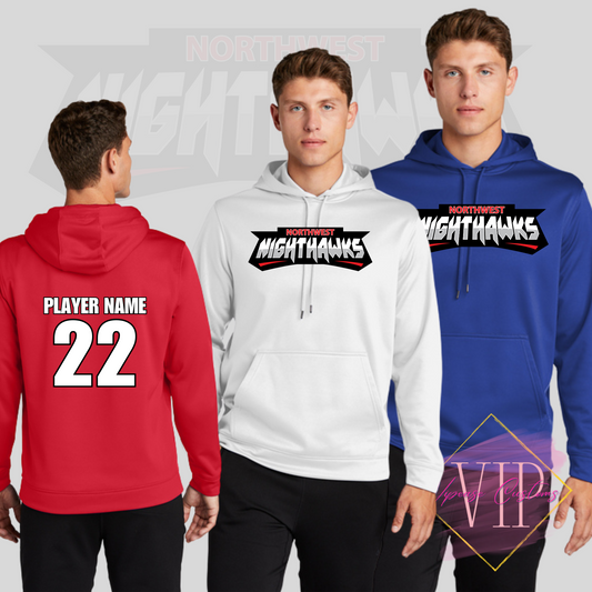 NW NIGHTHAWKS F244 Sport-Tek® Sport-Wick® Fleece Hooded Pullover