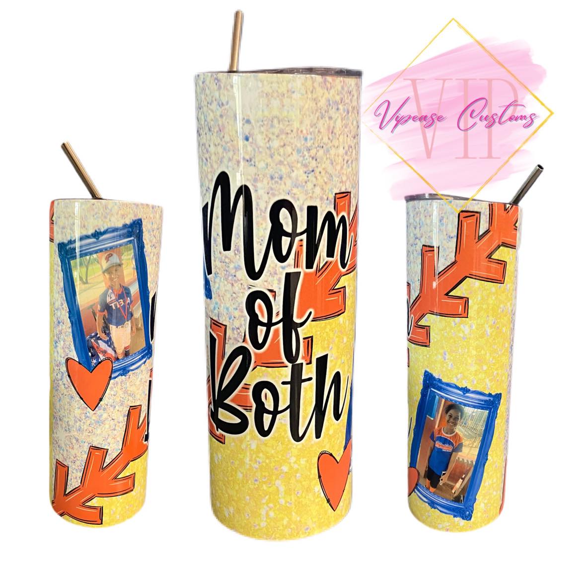 Mom of Both Baseball SoftballTumbler