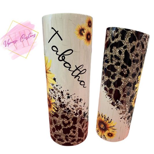 Personalized Sunflower Tumbler