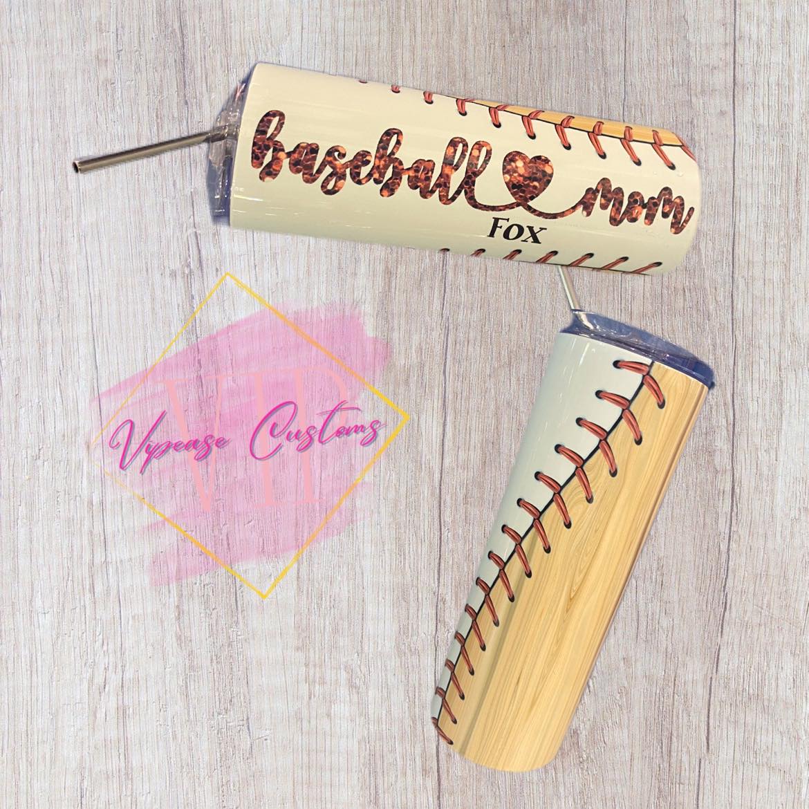 Baseball Stitches Mom Tumbler