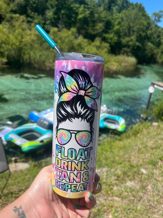 Float Drink Tan Repeat Tumbler